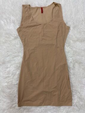 SPANX Nude Tank Bodycon Dress with Red Tag